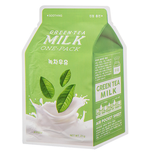 Маска для лица Зеленый чай (с молочными протеинами)