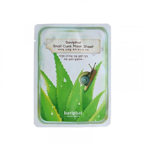 Маска тканевая улиточная Baviphat Snail Cure Mask Sheet