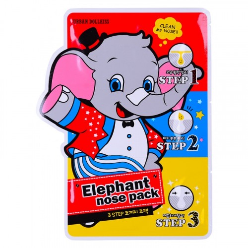 Маска против черных точек Urban Dollkiss 3-STEP Elephant Nose Pack