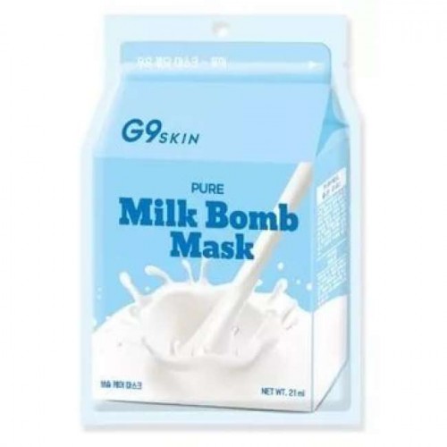 Маска для лица тканевая G9SKIN MILK BOMB MASK-Pure