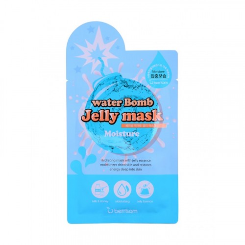 Маска для лица с желе увлажняющая Berrisom water Bomb Jelly mask - moisture