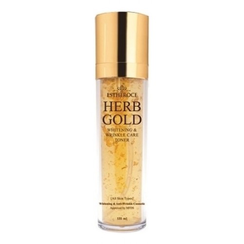 Тонер для лица омолаживающий ESTHEROCE HERB GOLD WHITENING & WRINKLE CARE TONER