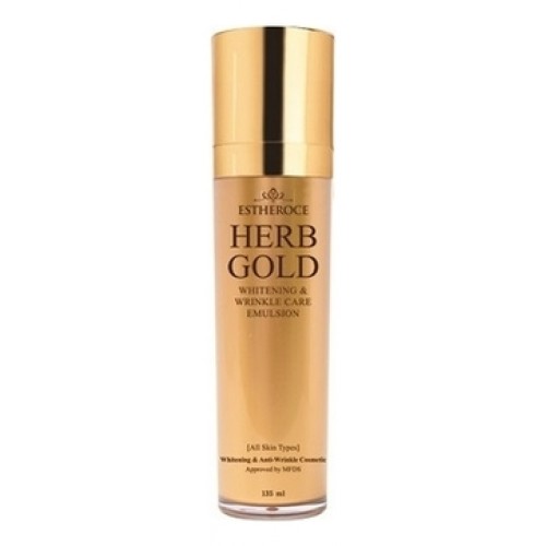 Эмульсия для лица омолаживающая ESTHEROCE HERB GOLD WHITENING & WRINKLE CARE EMULSION