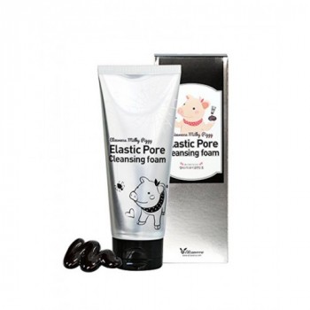 Пенка-маска для умывания Черная Milky Piggy Elastic Pore Cleansing Foam