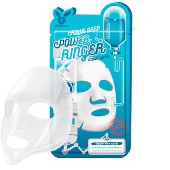 Тканевая маска для лица Увлажняющая AQUA DEEP POWER Ringer mask pack, 10 шт