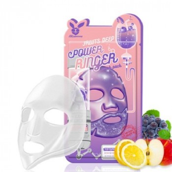 Тканевая маска для лица Фруктовая FRUITS DEEP POWER Ringer mask pack, 10 шт