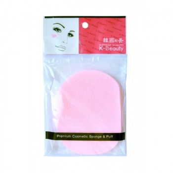 Спонж косметический для очищения кожи лица в индивидуальной упаковке, розовый