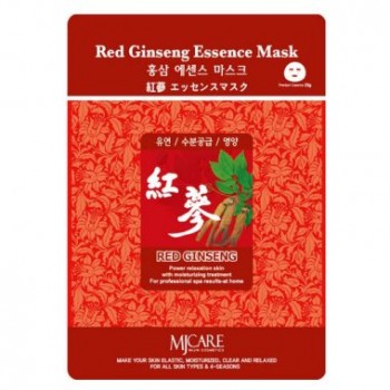 Маска тканевая красный женьшень Red Ginseng Essence Mask