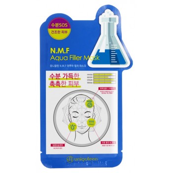 Маска для лица тканевая увлажняющая Uniquleen N.M.F. Aqua Filler Mask