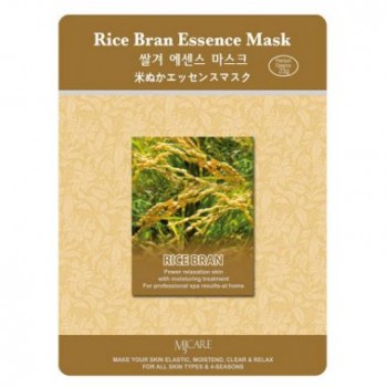 Маска тканевая рисовые отруби Rice Bran Essence Mask