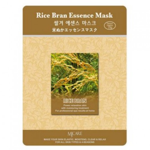 Маска тканевая рисовые отруби Rice Bran Essence Mask