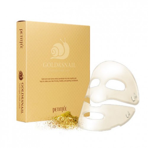 Маска для лица гидрогелевая Золото/Улитка Gold&Snail Transparent Gel Mask Pack, 5 шт