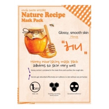 Маска тканевая медовая Nature Recipe Mask Pack_Honey