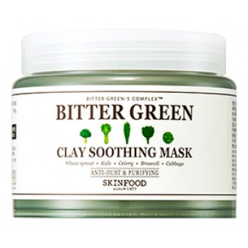 Маска для лица глиняная успокаивающая Bitter Green Clay Soothing Mask