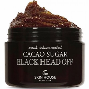 Скраб против черных точек с коричневым сахаром и какао, 50мл, THE SKIN HOUSE