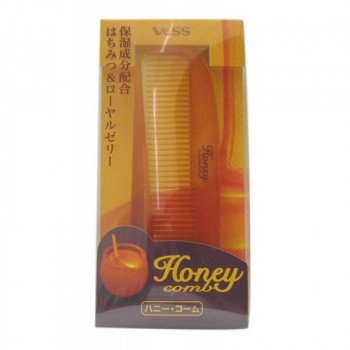 Расческа для увлажнения и придания блеска волосам с мёдом и маточным молочком пчел (складная)